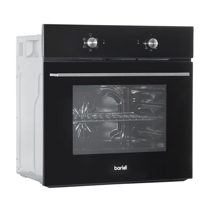 Baridi Integrated Fan-Assisted Electric Oven 60cm 55L Capacity - Black Baridi - Dynamic Drive