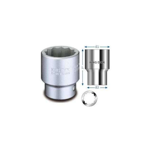 King Dick Socket SD 1/4" AF 6pt 7/32" King Dick - Dynamic Drive