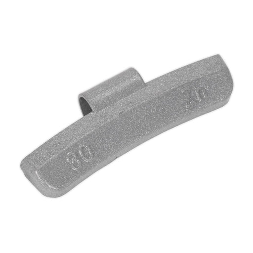 Sealey Wheel Weight 30g Hammer-On Plastic Coated Zinc for Alloy Wheels Pack of 1 Sealey - Dynamic Drive