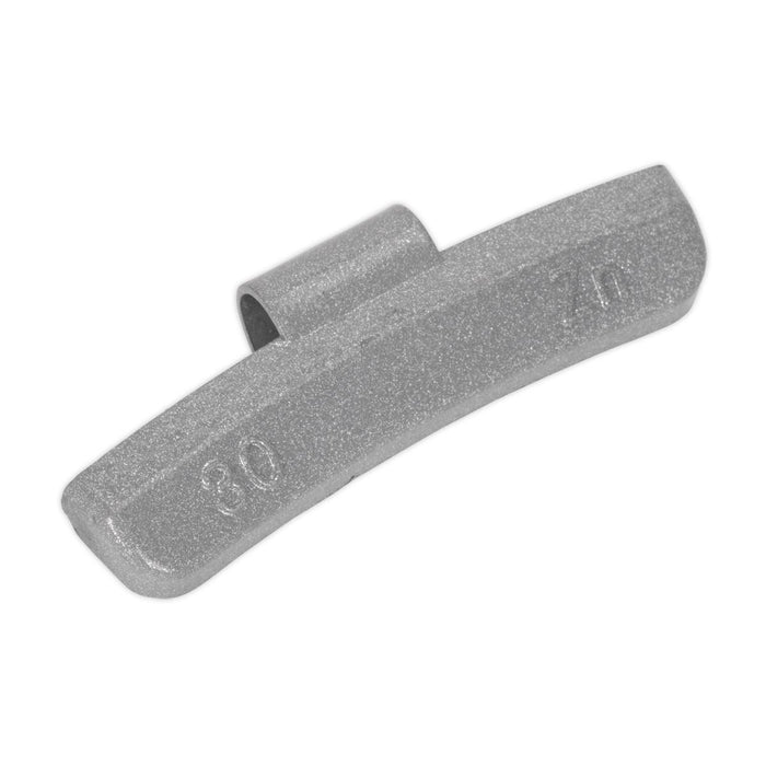 Sealey Wheel Weight 30g Hammer-On Plastic Coated Zinc for Alloy Wheels Pack of 1 Sealey - Dynamic Drive