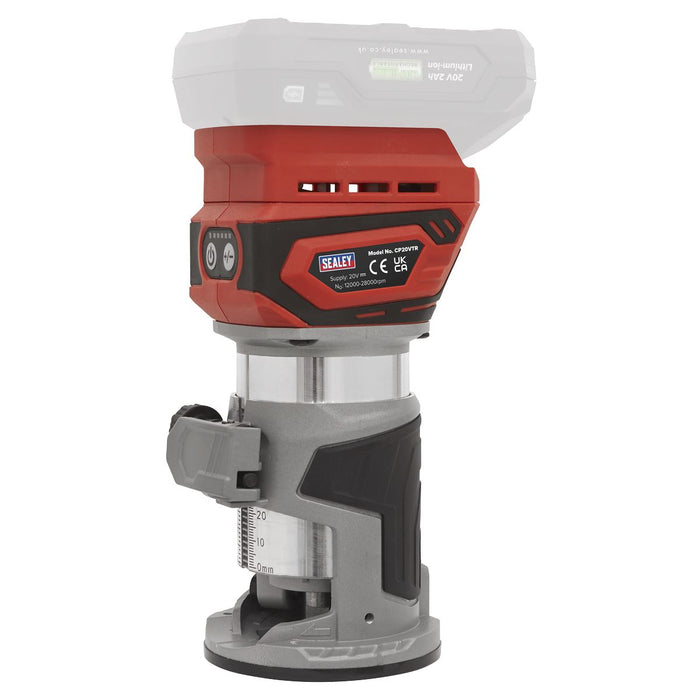 Sealey SV20 Series Cordless Trimming Router Kit 20V 4Ah CP20VTRKIT1 Sealey - Dynamic Drive