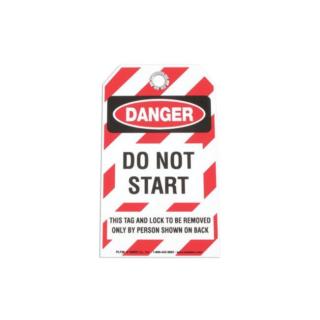 Laser Safety Tag - DO NOT START 6675 Laser - Dynamic Drive