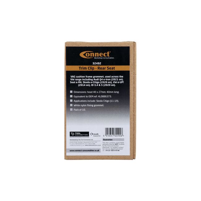 Connect Trim Clip Rear Seat Fixing Grommet - VW Group 10pc Connect - Dynamic Drive
