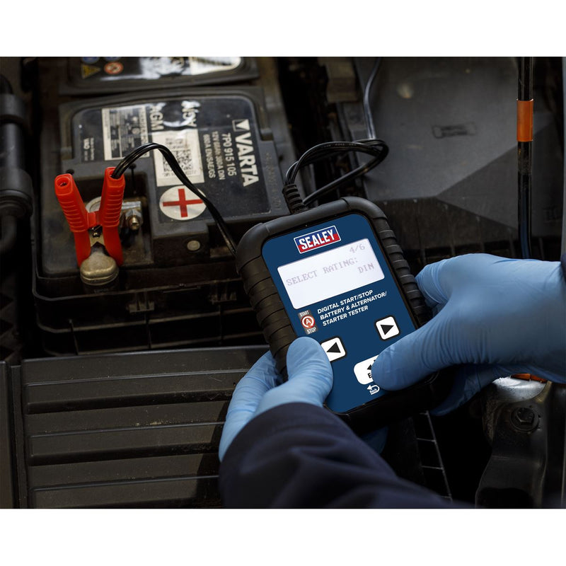 Sealey Digital Start/Stop Battery & Alternator/Starter Tester 12/24V BT2011 Sealey - Dynamic Drive