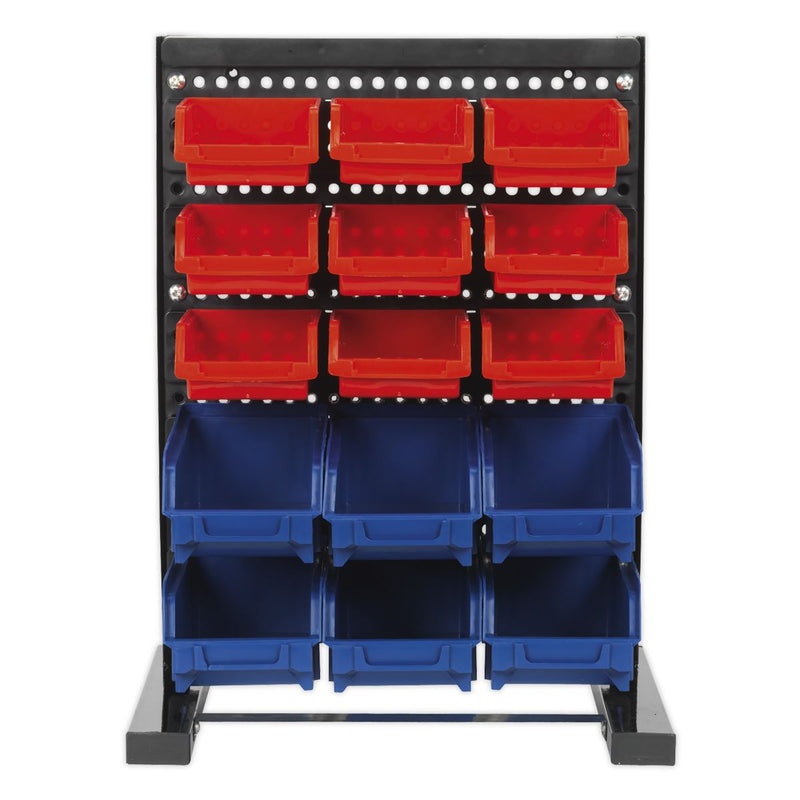 Sealey Bin Storage System Bench Mounting 15 Bin TPS1569 Sealey - Dynamic Drive