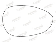 Summit Stick-On Standard Mirror Glass fits Fiat 500 Punto 05 on RHS Summit - Dynamic Drive