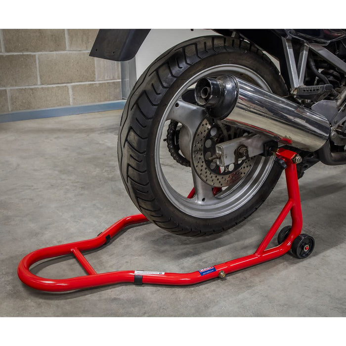 Sealey Universal Rear Paddock Stand with Rubber Supports RPS2KD Sealey - Dynamic Drive