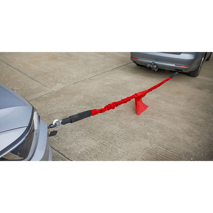 Sealey Tow Rope 5000kg Rolling Load Capacity TH5002 Sealey - Dynamic Drive
