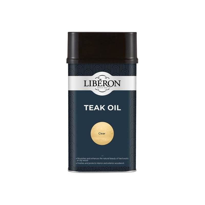 Liberon Teak Oil with UV Filters 1 litre Liberon - Dynamic Drive