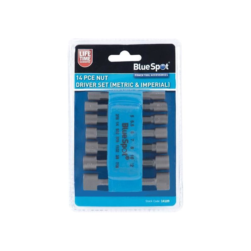 Bluespot Tools Metric & Imperial Nut Driver Set, 14 Piece BlueSpot Tools - Dynamic Drive