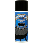 3x Hammerite BBQ Barbecue Spray Paint Aerosol 400ml Hi-Heat Matt Black Hammerite - Dynamic Drive