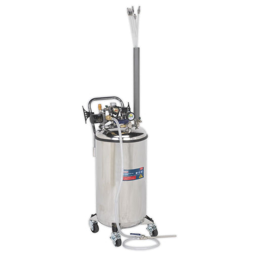 Sealey Fuel Tank Drainer 90L Stainless Steel TP201 Sealey - Dynamic Drive