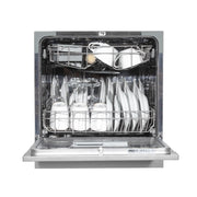 Baridi Tabletop Dishwasher 8 Place Settings 8L Capacity - Silver DH87 Baridi - Dynamic Drive