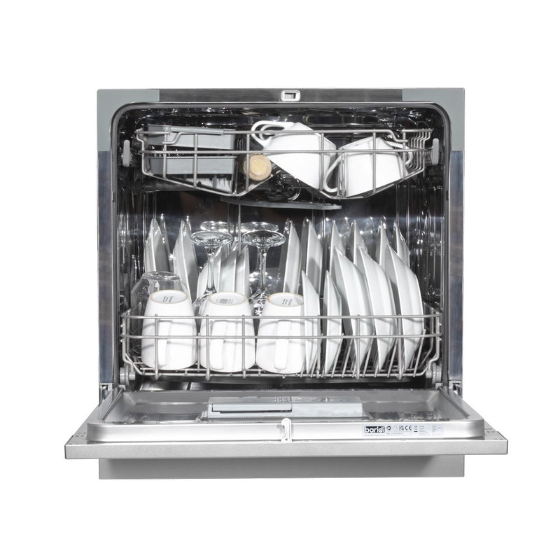 Baridi Tabletop Dishwasher 8 Place Settings 8L Capacity - Silver DH87 Baridi - Dynamic Drive