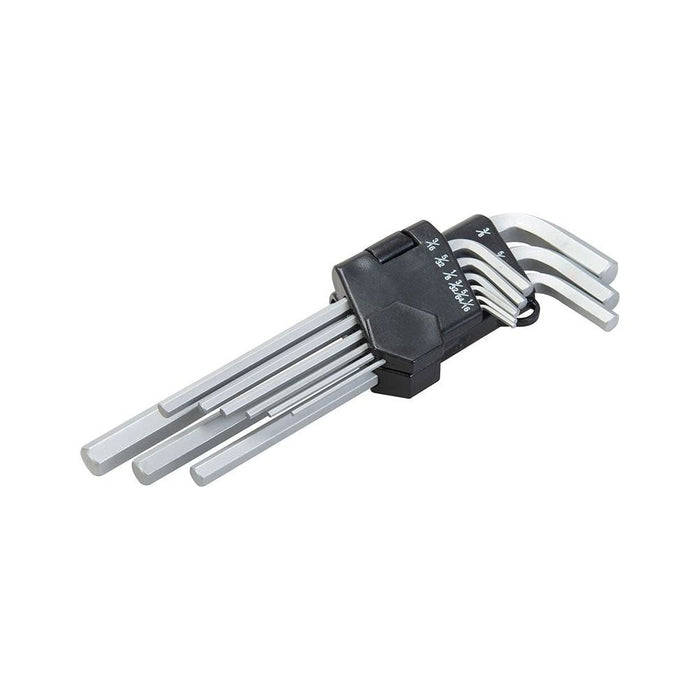 King Dick Hex Key Wrench Long Plastic Set AF 9pce 1/16" - 3/8" King Dick - Dynamic Drive