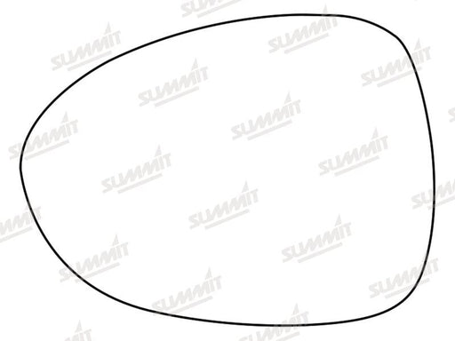 Summit Stick-On Standard Mirror Glass fits Mazda MX-5 10 to 16 LHS Summit - Dynamic Drive