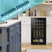 Baridi 28 Bottle Wine Fridge with Digital Touchscreen Controls & LED Light - Black Baridi  - Dynamic Drive
