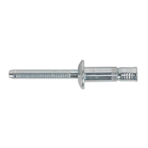 Sealey Steel Structural Rivet Zinc Plated6.3 x 32mm Pack of 100 MB6332 Sealey - Dynamic Drive
