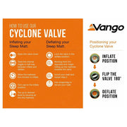 Vango Arcadia 10 Double Self inflating Sleep Mat Double Olive Vango - Dynamic Drive