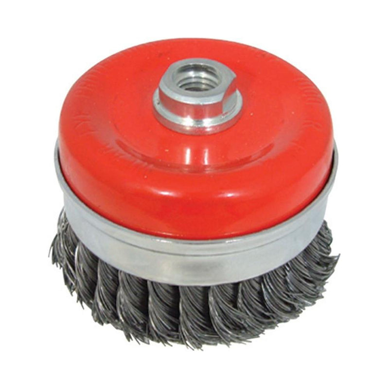 Silverline Steel Twist-Knot Cup 100mm Silverline - Dynamic Drive