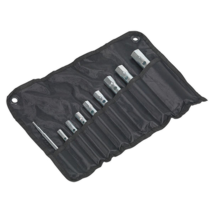 Metric Box Spanner Wrench Tubular Torque Bar Set Plug Sockets 8pc 6 - 22mm Seigen by Sealey  - Dynamic Drive