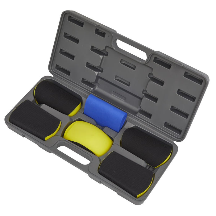 Sealey Sanding Block Hook-and-Loop Kit 6pc RE40KIT Sealey - Dynamic Drive