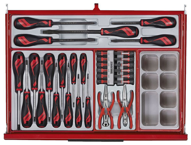 Teng Tools 53" PRO35™ Monster stack tool kit 1295 pieces red Town Tools - Dynamic Drive