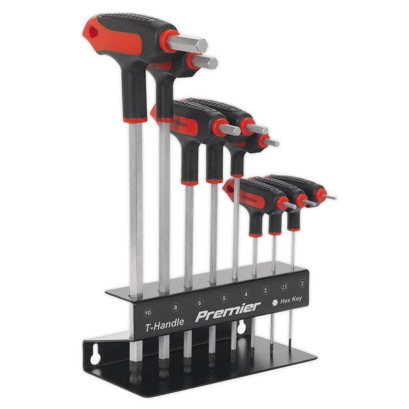 Sealey Ball-End Hex Key Set 8pc T-Handle Metric AK7195 Sealey - Dynamic Drive