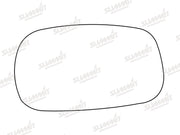 Summit Stick-On Standard Mirror Glass fits Nissan Micra LHS Summit - Dynamic Drive