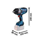 Bosch GDS 18V-1000 Pro BITURBO 1/2in Impact Wrench 18V 2 x 8.0Ah ProCORE18V Li-ion Bosch - Dynamic Drive