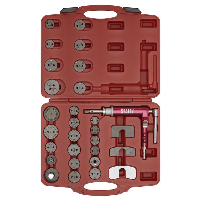 Sealey Air Operated Brake Piston Wind-Back Tool Kit 29pc VS0286 Sealey - Dynamic Drive