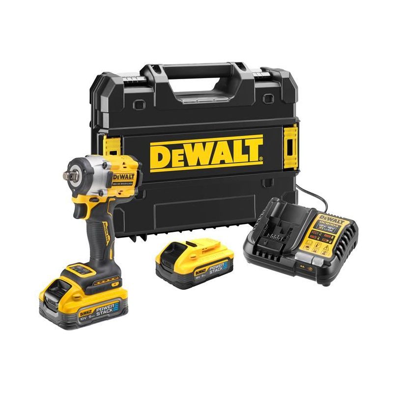 Dewalt Power Tools DCF921H2T XR BL 1/2in Impact Wrench 18V 2 x 5.0Ah POWERSTACK™ Li-ion DeWALT Power Tools - Dynamic Drive