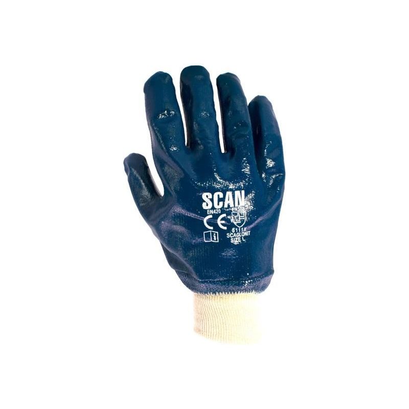 Scan Nitrile Knitwrist Heavy-Duty Gloves Scan - Dynamic Drive