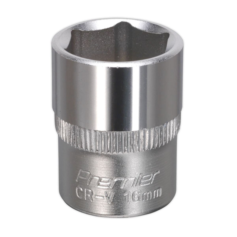 Sealey WallDrive Socket 16mm 3/8"Sq Drive S3816 Sealey - Dynamic Drive