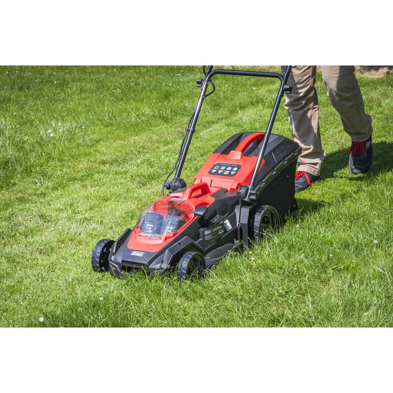 Sealey Cordless Lawn Mower Kit 40V 4Ah SV20 Series 40cm CP40VLMKIT Sealey - Dynamic Drive