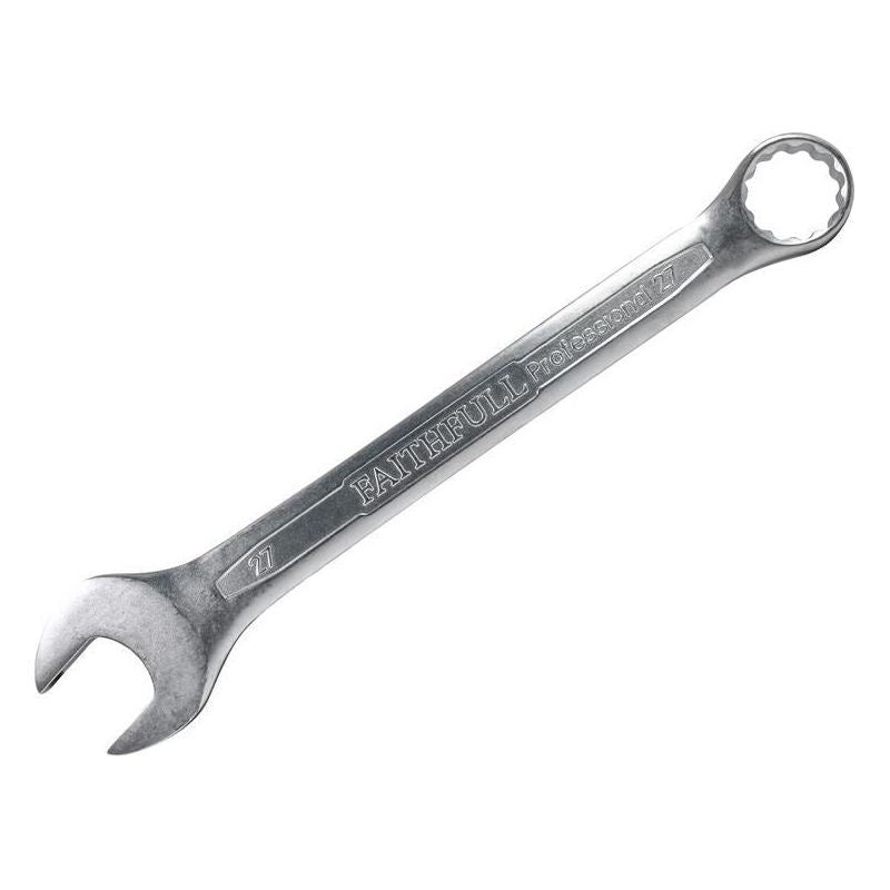 Faithfull Combination Spanner CV Satin Finish 27mm Faithfull - Dynamic Drive