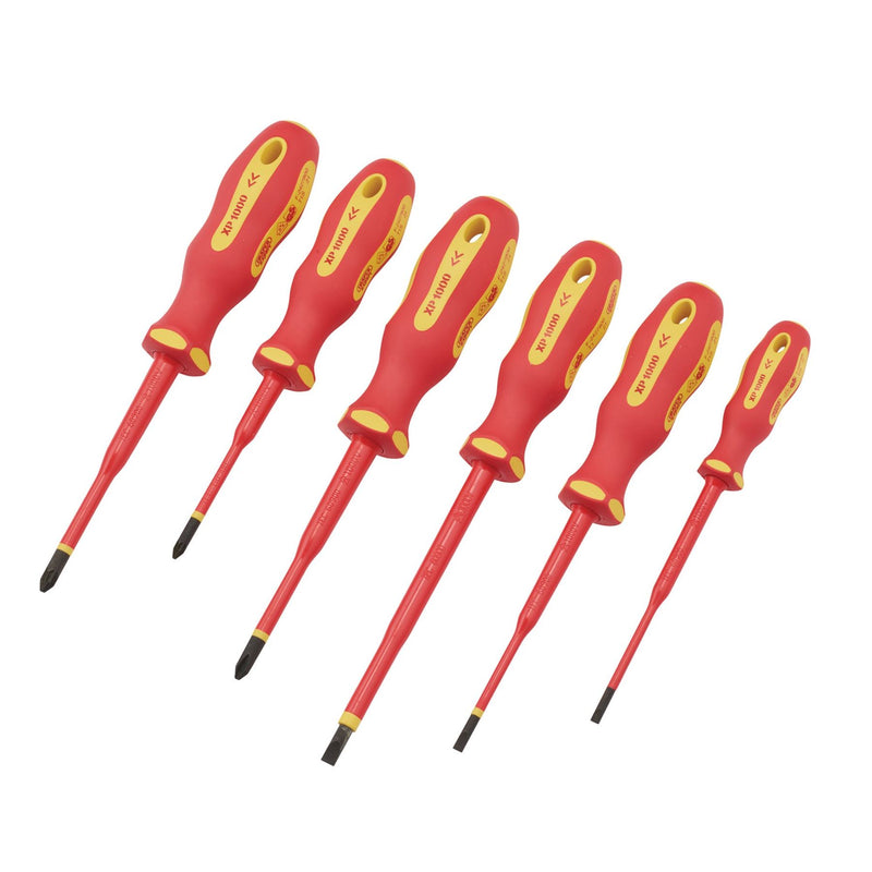 Draper XP1000 VDE Slimline Screwdriver Set (6 Piece) 02167 Draper - Dynamic Drive