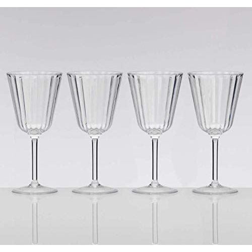 4Pk Crystal Line Clear Wine Glass 220Ml SP2018 Flamefield - Dynamic Drive