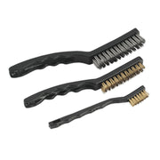 Sealey Wire Brush Set Auto Engineer's 3pc AK9801 Sealey - Dynamic Drive