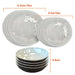 MDS1203 Liberty Capri 12 Piece Melamine Dinner Set LL1382 Liberty Leisure UK - Dynamic Drive