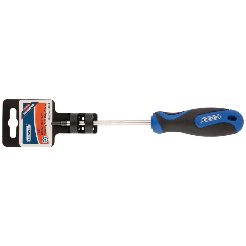 Draper TX-STAR Soft Grip Security Screwdriver, T15 34264 Draper - Dynamic Drive