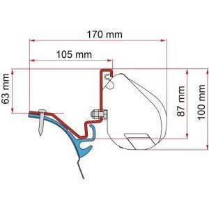 Fiamma F35 Adapter Kit Vwt6 Kepler L2 98655Z033 Fiamma - Dynamic Drive
