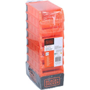 Black+Decker Storage Bins - Set Of 8 Stackable Bins, 16 X 10 Cm, Orange Black+Decker - Dynamic Drive