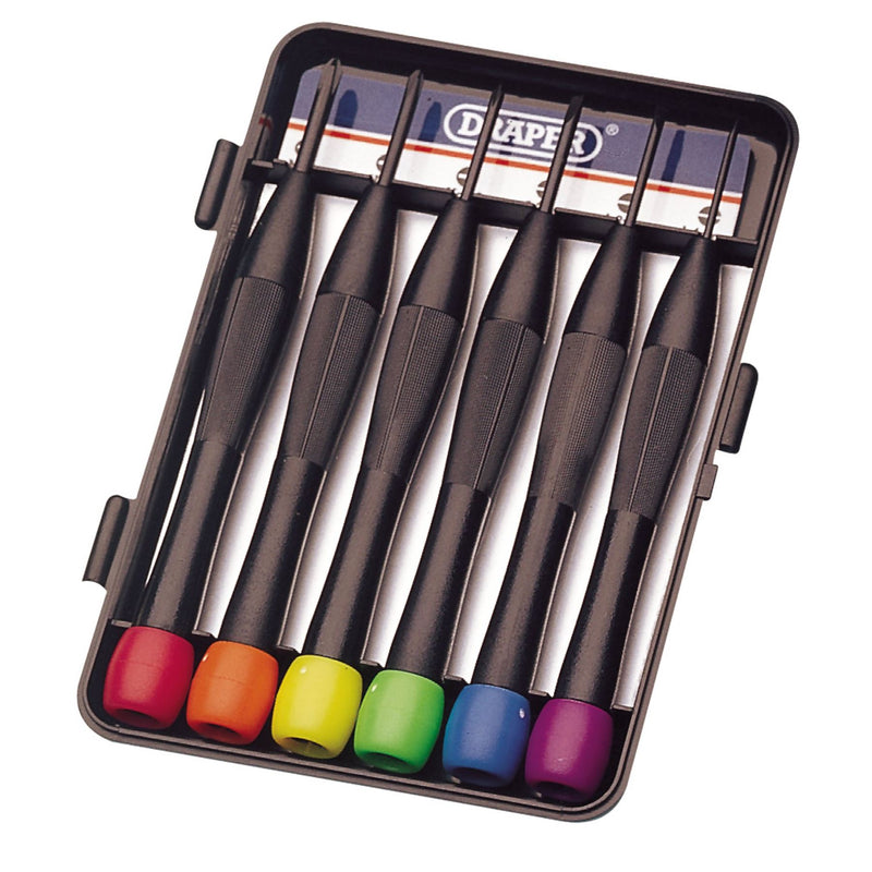 Draper Precision Screwdriver Set (6 Piece) 20644 Draper - Dynamic Drive