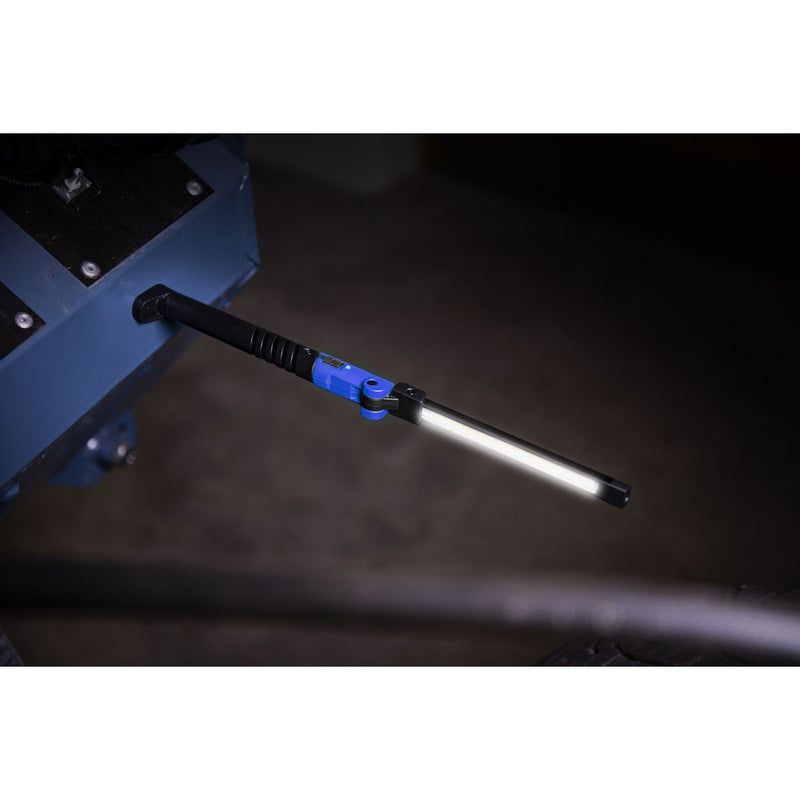 Sealey LED01G Rechargeable Slim Folding Pocket Light 2 COB + 1 SMD LED Blue Sealey  - Dynamic Drive