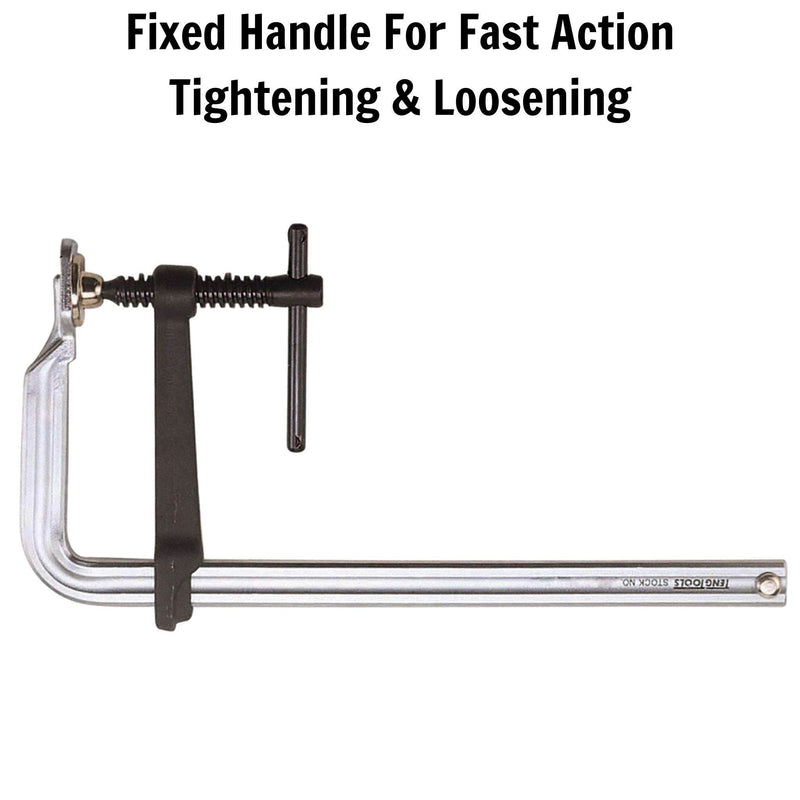 Teng Tools F-Type Clamp Fixed Handle 250 x 120mm Teng Tools - Dynamic Drive