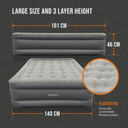 Vango Blissful Double Airbed Double Nocturne Grey Vango - Dynamic Drive