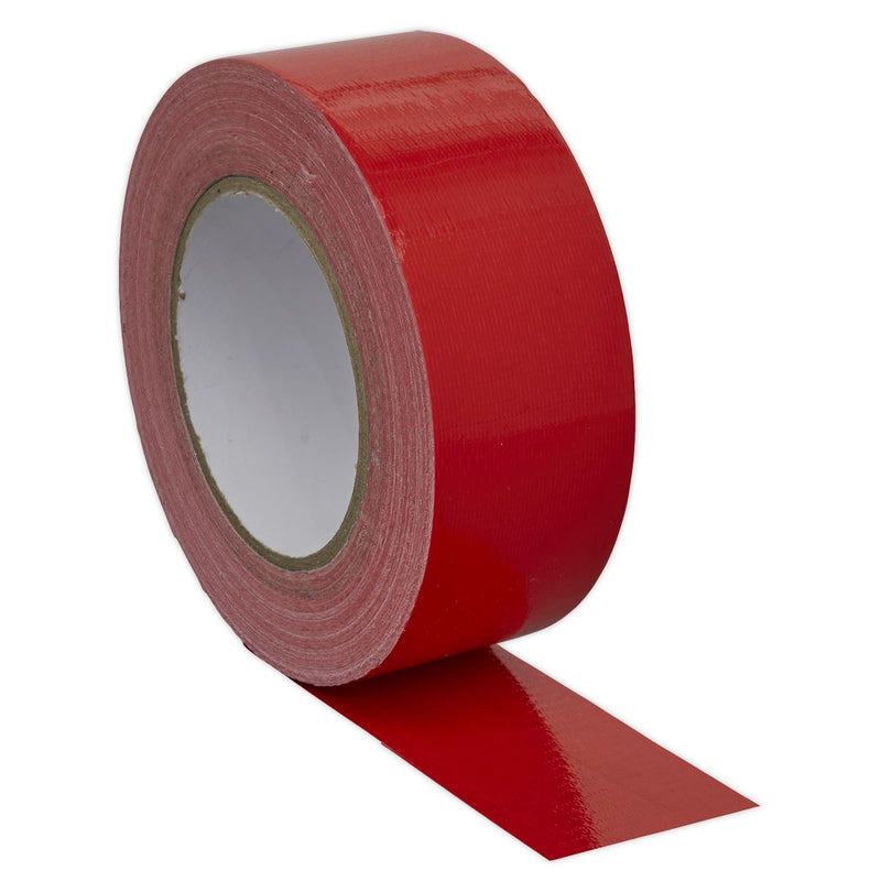 Sealey Duct Tape 50mm x 50m Red DTR Sealey - Dynamic Drive