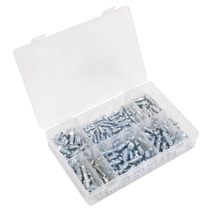 Sealey Bleed Nipple Assortment 160pc AB160BN Sealey - Dynamic Drive