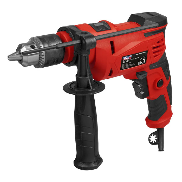 Sealey Corded Hammer Drill Driving Remover Screws 750W Variable Speed 13mm Chuck Sealey  - Dynamic Drive